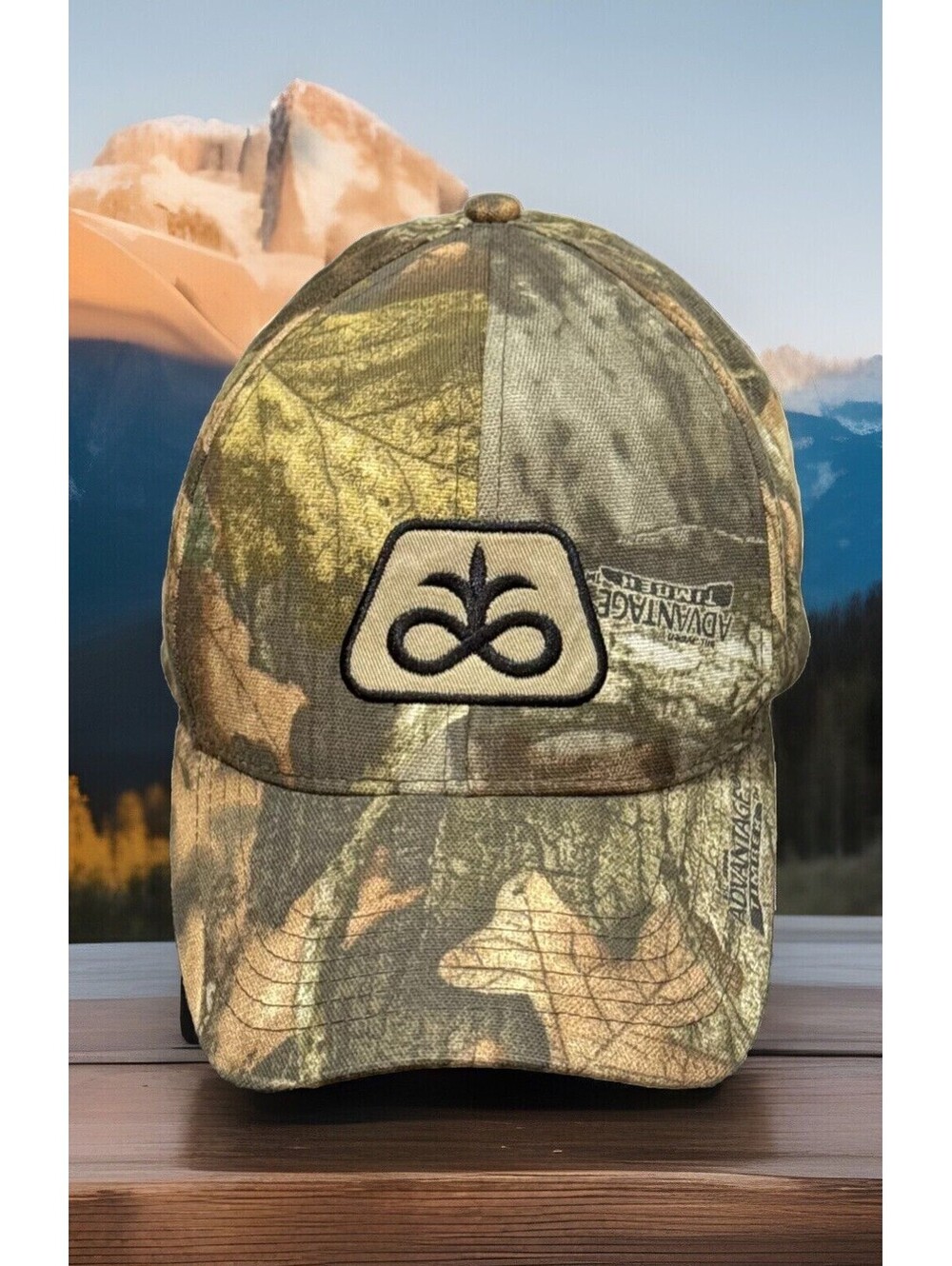 Pioneer Farm AG Agricultural Seed Advantage Timber Camo SnapBack Baseball Cap